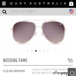 Brand New Quay Needing Frame Clear Brown.